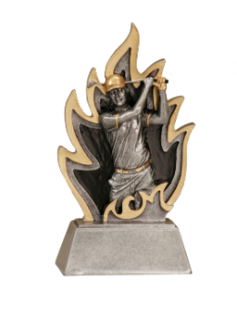 6S3007 Golf Male Ignite Resin Award (Trophy: 5 1/2" Golf Male Ignite)