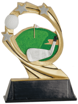 6S3103 Golf Cosmic Resin Award (Trophy: 5 1/2" Golf Cosmic)