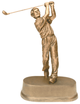 6S3104 Golf Male Resin (Trophy: 8 3/4" Golf Male)