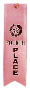 6S3600 "Pinked Top" Ribbons (Award: 4th Place (Pink/ Gold Graphics))