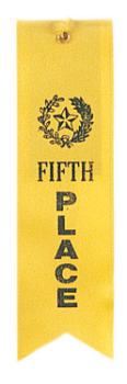 6S3600 "Pinked Top" Ribbons (Award: 5th Place (Yellow/ Gold Graphics))