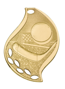 6S4409 Premier Hockey Flame Medal (Medal: 2 1/4" Gold)