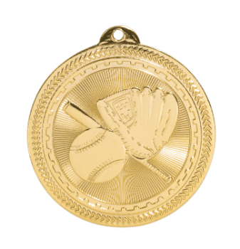 6S4602 BASEBALL/SOFTBALL BRITELAZER MEDAL (Medal: 2 " Gold)