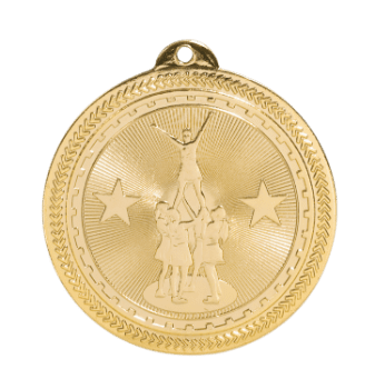 6S4606 COMPETITIVE CHEER BRITELAZER MEDAL (Medal: 2 " Gold)