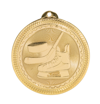 6S4612 HOCKEY BRITELAZER MEDAL (Medal: 2 " Gold)