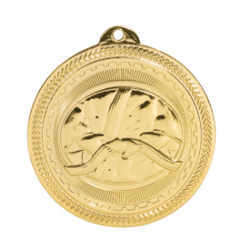 6S4613 MARTIAL ARTS BRITELAZER MEDAL (Medal: 2 " Gold)