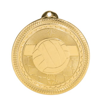 6S4702 VOLLEYBALL BRITELAZER MEDAL (Medal: 2 " Gold)