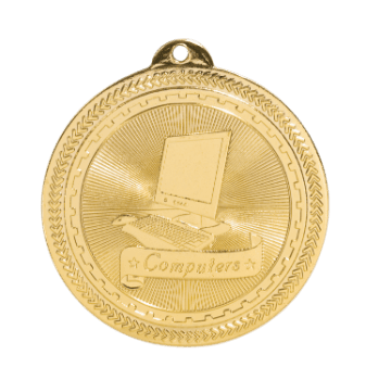 6S4707 COMPUTERS BRITELAZER MEDAL (Medal: 2" Gold)