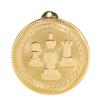 6S4708 CHESS  BRITELAZER MEDAL (Medal: 2" Gold)