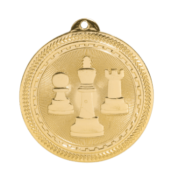 6S4708 CHESS  BRITELAZER MEDAL (Medal: 2" Gold)