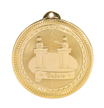 6S4709 DEBATE BRITELAZER MEDAL (Medal: 2" Gold)