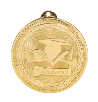 6S4711 GRADUATE BRITELAZER MEDAL (Medal: 2" Gold)