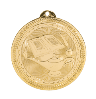 6S4713 LAMP OF KNOWLEDGE BRITELAZER MEDAL (Medal: 2" Gold)