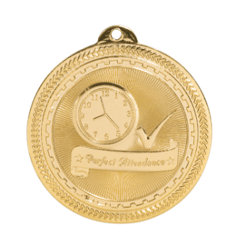 6S4718 PERFECT ATTENDANCE (Medal: 2" Gold)