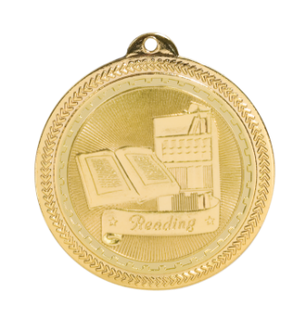 6S4719 READING BRITELAZER MEDAL (Medal: 2" Gold)