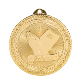 6S4720 RELIGION BRITELAZER MEDAL (Medal: 2" Gold)