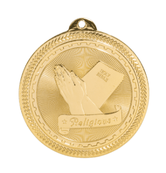 6S4720 RELIGION BRITELAZER MEDAL (Medal: 2" Gold)