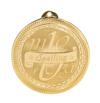 6S4722 SPELLING BRITELAZER MEDAL (Medal: 2" Gold)