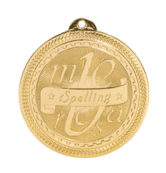 6S4722 SPELLING BRITELAZER MEDAL (Medal: 2" Gold)