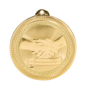 6S4723 SPORTSMANSHIP BRITELAZER MEDAL (Medal: 2" Gold)