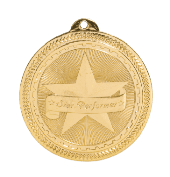 6S4724 STAR PERFORMER BRITELAZER MEDAL (Medal: 2" Gold)