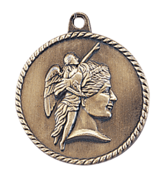 6S5501 ACHIEVEMENT HIGH RELIEF MEDAL (Medal: 2" Antique Gold)