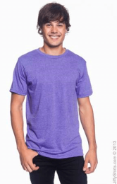 Men's Fashion Fit Ringspun T Shirt 980 (Size: Small, Color: Heather Purple)