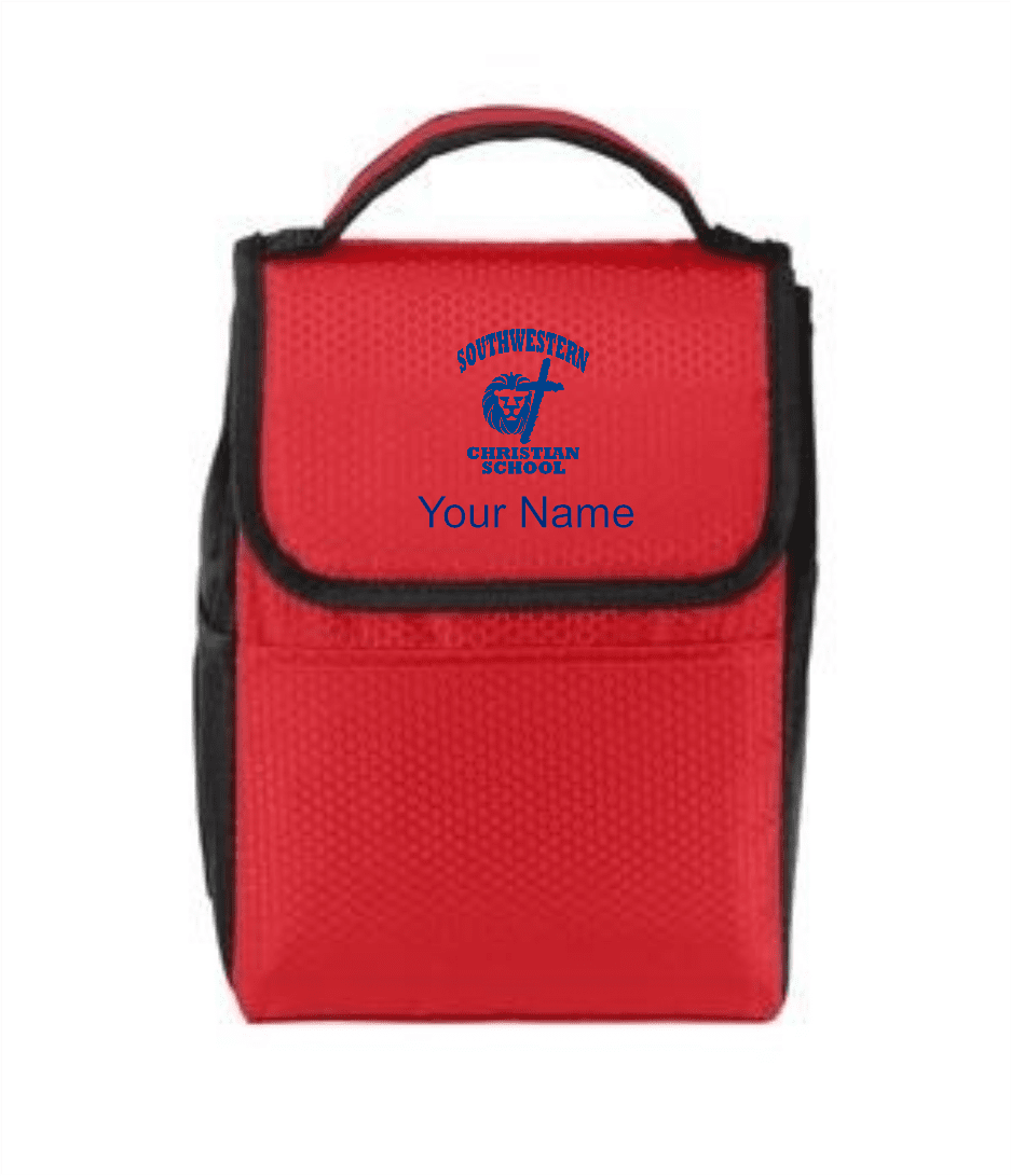 Port Authority® Lunch Bag Cooler - SWCS (Lunch Bag Colors: Red/ Black - SWCS)