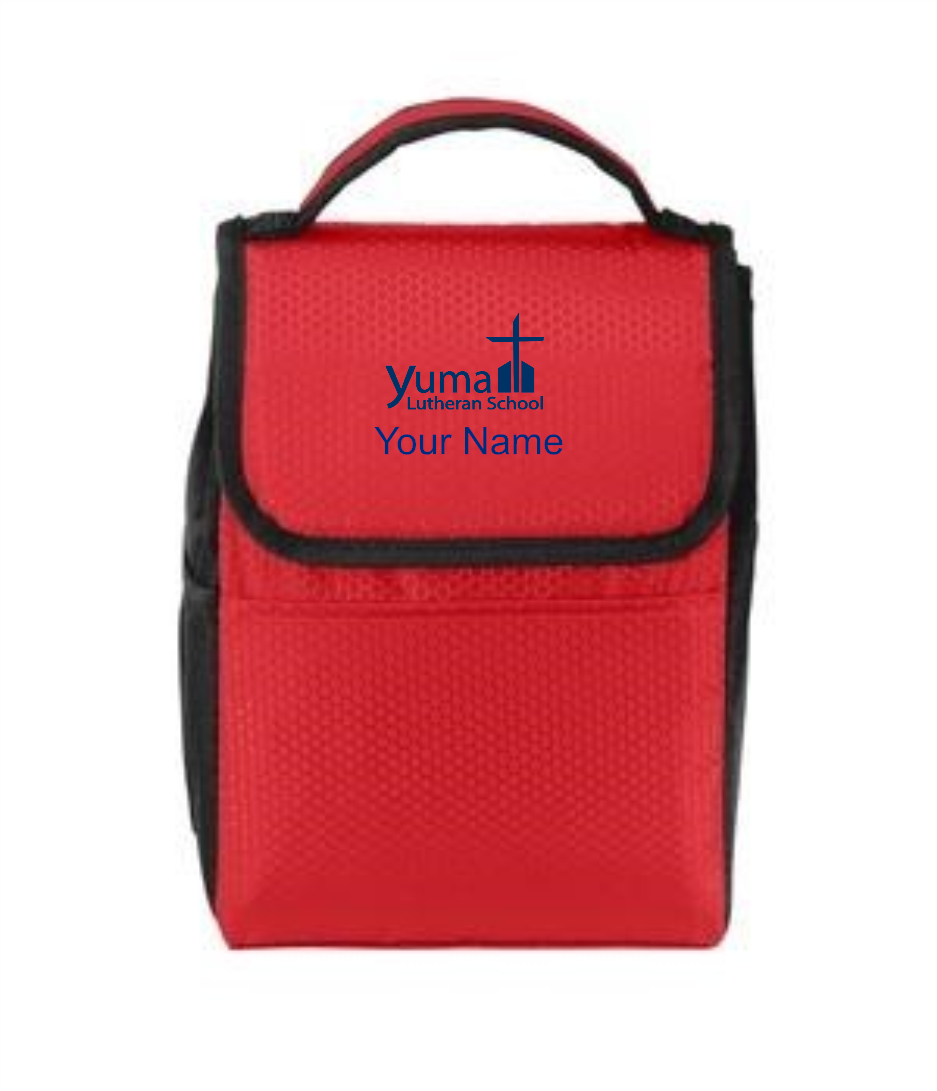 Port Authority® Lunch Bag Cooler - YLS (Lunch Bag Colors: Red/ Black - YLS)