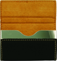 Business Card Holder, Hard Case, Leatherette (Business Card Holder, Hard Case, Leatherette: Black)