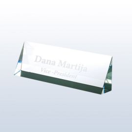 Optic Crystal Nameplate (Gift: Crystal Nameplate Large)