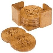 Premier Bamboo Round Coaster Set (Coaster: 3.75" Bamboo Round)