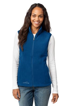 Ladies Fleece Vest by Eddie Bauer EB205. (Size: Large, Color: Deep Sea Blue)