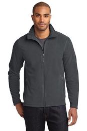 Men's Full-Zip Microfleece Jacket by Eddie Bauer. EB224. (Size: Large, Color: Grey Steel)