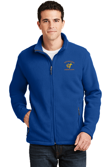 Port AuthorityÂ® Men's Value Fleece Jacket - SWCS (Jacket Size: XS Size 32-34, School Colors: Royal Blue)