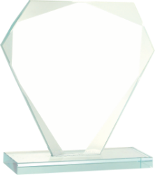 2PJGS Premier Jade Glass Cut Diamond Plaque (Plaque: 5 1/2" Glass Cut Diamond)