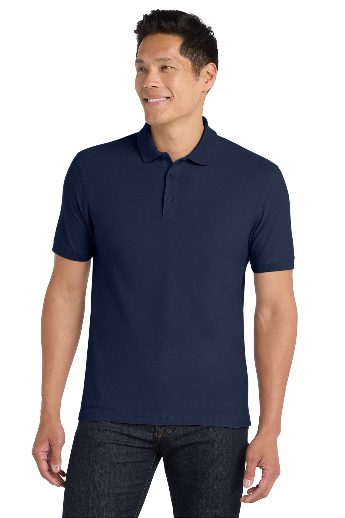 Port Authority Men's Core Classic Pique Polo - FCA (Port Authority Men's Core Classic Pique Polo -FCA: Navy - XS)