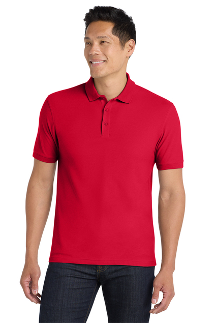 Port Authority Men's Core Classic Pique Polo - FCA (Port Authority Men's Core Classic Pique Polo -FCA: Red - XS)