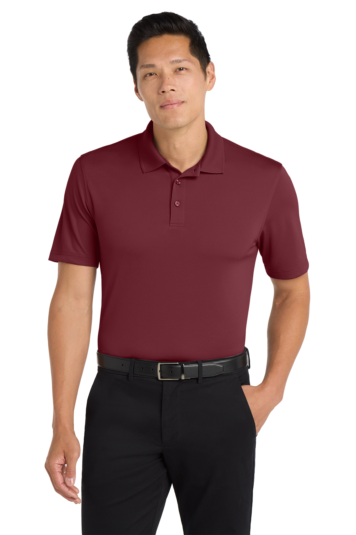 Port Authority Men's Performance Polo - VCA (Performance Polo Men - VCA: Burgundy - XS 32/34)