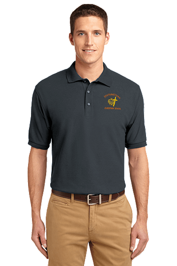 Port AuthorityÂ® Core Classic Pique Cotton Polo - Adult - SWCS Student, Staff and Parent (Size: SM - Size 35/37, Color: Graphite Grey)