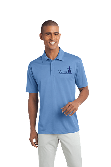 Port AuthorityÂ® Silk Touchâ„¢ Men's Performance Polo - YLS (Performance Polo Color: Carolina Blue, Polo Size: XS 32-34)