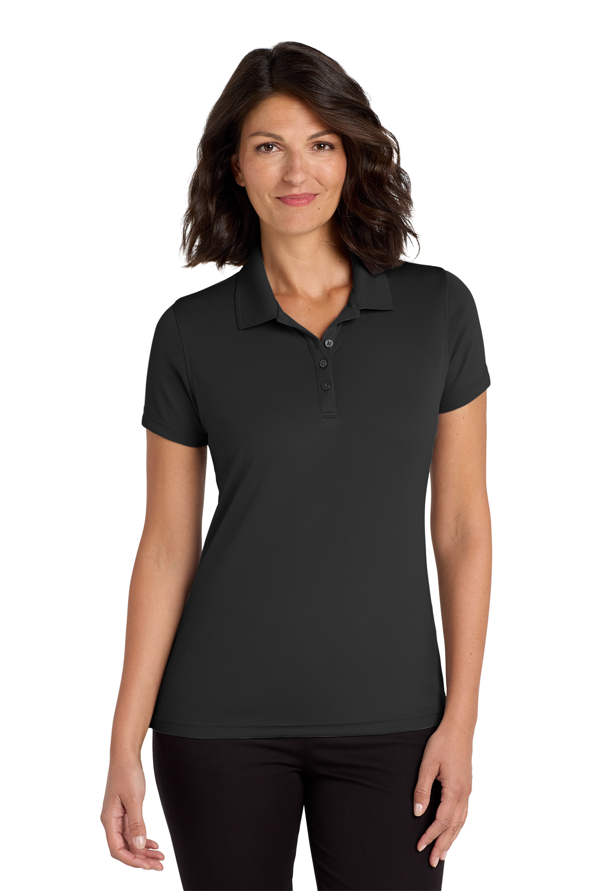 Port Authority Ladies Performance Polo - VCA (Ladies Performance Polo - VCA: Black - XS 2)