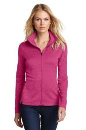 Ladies Sweater Alternative Pixel Full-Zip by OGIO. LOG203. (Size: Large, Color: Pink Crush)