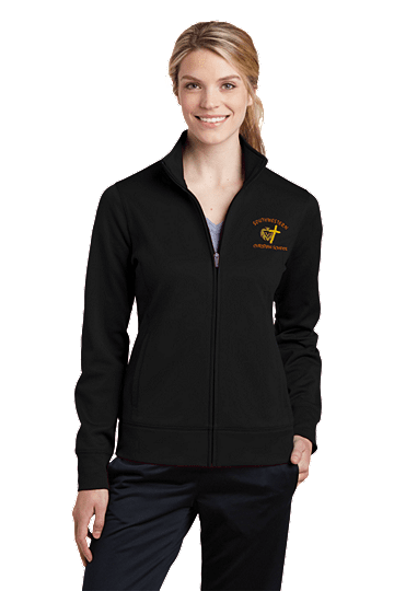 Sport-TekÂ® Ladies Sport-WickÂ® Fleece Full-Zip Jacket - SWCS (Size: XS - Size 2, Color: Black)