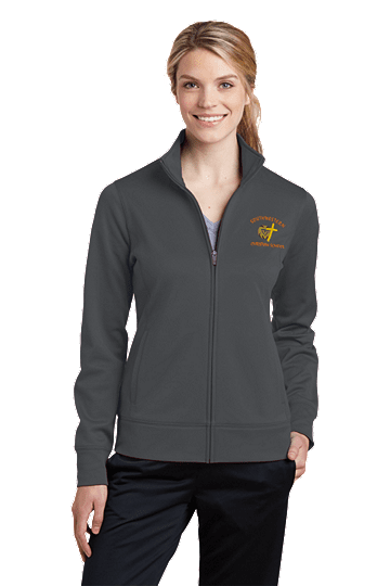 Sport-TekÂ® Ladies Sport-WickÂ® Fleece Full-Zip Jacket - SWCS (Size: XS - Size 2, Color: Dark Smoke Grey)