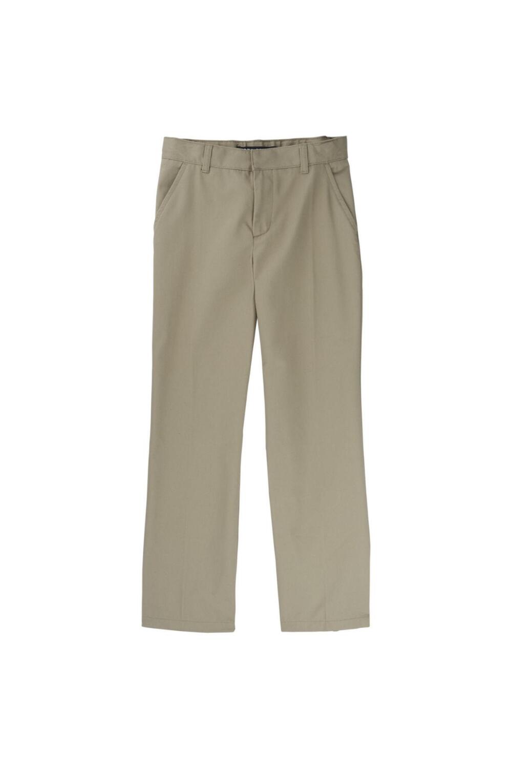 Boy's Adjustable Waist Double Knee Pant (Pant Color: Khaki, Pant Size: Size 4)