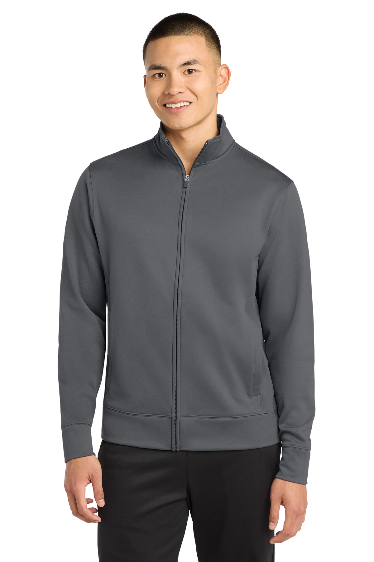 Sport-Tek Men's Sport-Wick Jacket - RCA (Men's Performance Jacket - RCA: Smoke Grey - XS 32/34)