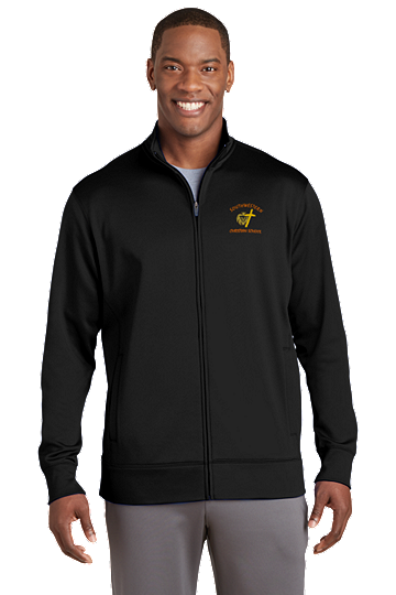 Sport-Tek® Sport-Wick® Men's Fleece Full-Zip Jacket - SWCS (Color: Black, Size: XS - Size 32/34)