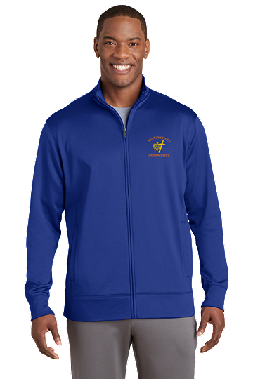 Sport-Tek® Sport-Wick® Men's Fleece Full-Zip Jacket - SWCS (Color: True Royal, Size: XS - Size 32/34)