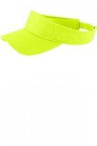 PosiCharge RacerMesh Visor by Sport-Tek. STC27. (Color: Neon Yellow)